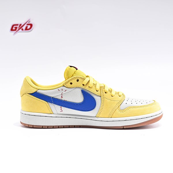 Travis Scott X Air Jordan 1 Low “Canary Yellow” 7.0 , DM7866-700 - Image 5