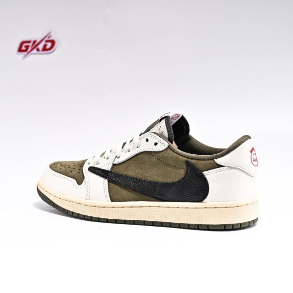 Travis Scott X Air Jordan 1 Low “Medium Olive” 5.0 , DZ4137-106 - Image 4