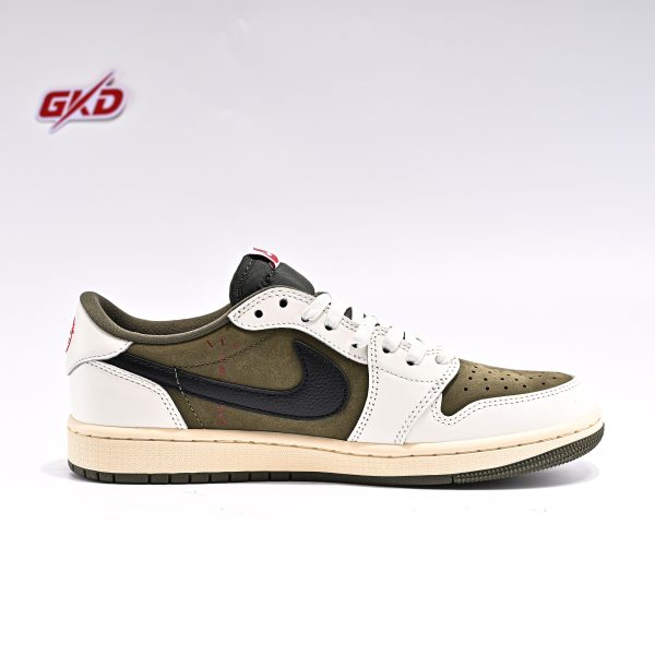 Travis Scott X Air Jordan 1 Low “Medium Olive” 5.0 , DZ4137-106 - Image 5
