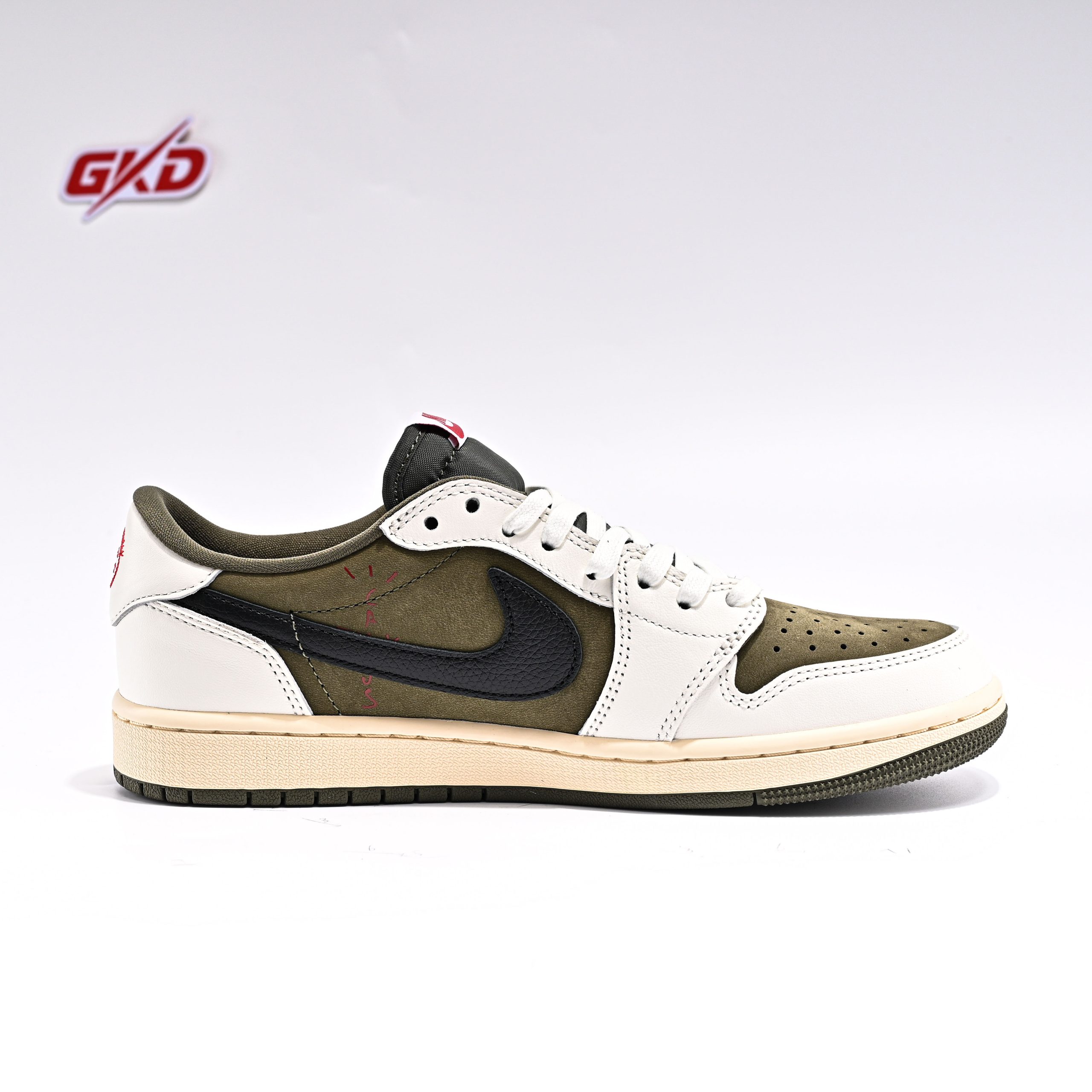Travis Scott X Air Jordan 1 Low “Medium Olive” 5.0 , DZ4137-106 - Image 5