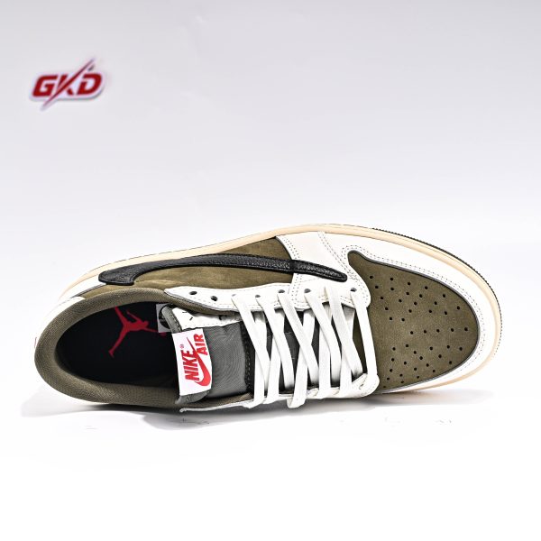 Travis Scott X Air Jordan 1 Low “Medium Olive” 5.0 , DZ4137-106 - Image 6